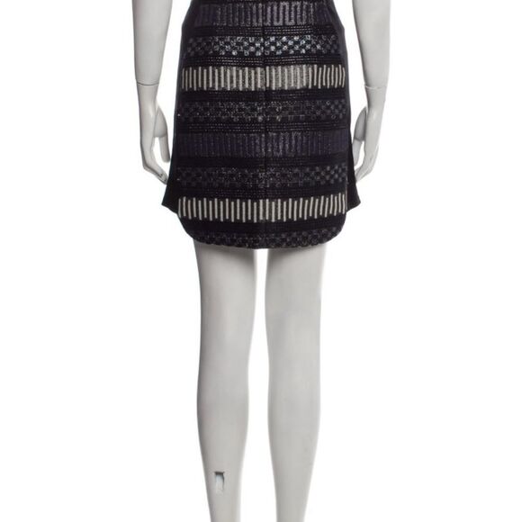 Hutch/Antro/Chic Black and White fabric Patterned Skirt - Picture 1 of 3